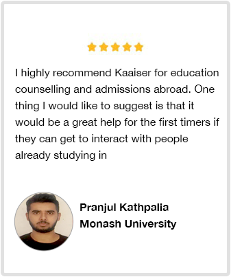 Student review Pranjul Kathpalia